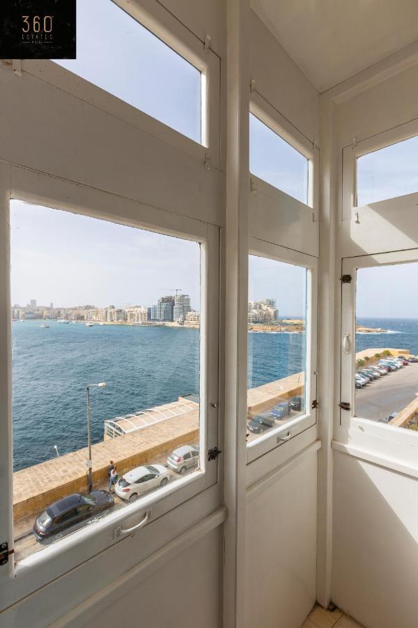 Seafront - Top Location, Top Floor With Wifi & Ac By 360 Estates La La Valletta Esterno foto