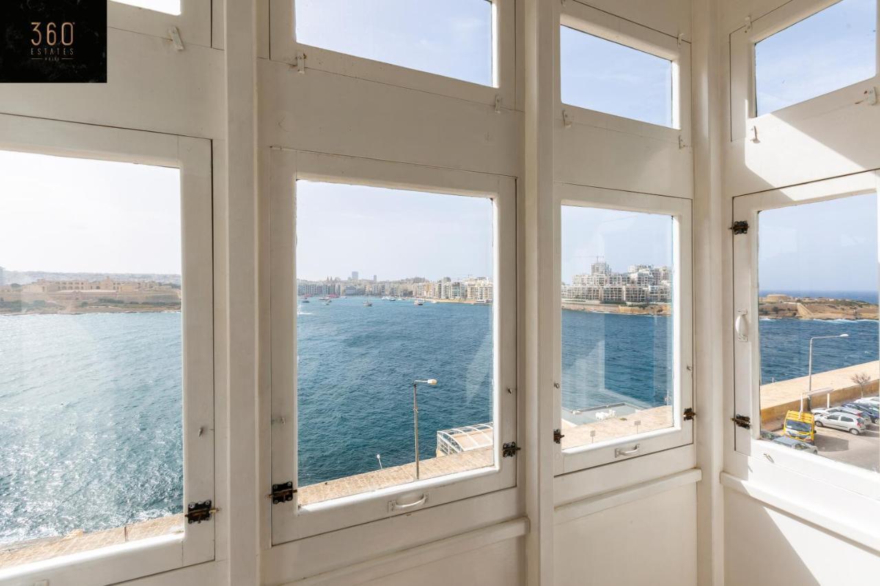 Seafront - Top Location, Top Floor With Wifi & Ac By 360 Estates La La Valletta Esterno foto