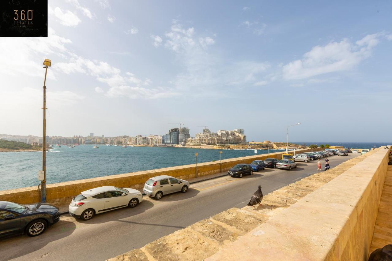 Seafront - Top Location, Top Floor With Wifi & Ac By 360 Estates La La Valletta Esterno foto